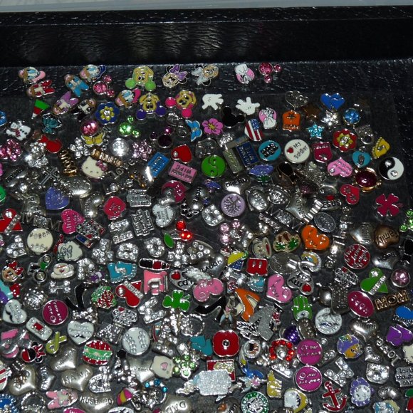 💟 - 350pcs Floating Locket Charms Assorted Mix - Picture 4 of 16